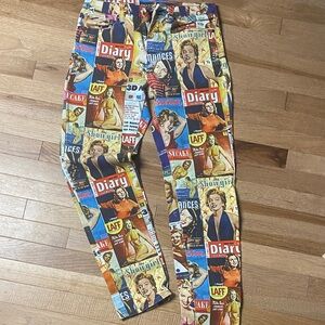 Marilyn Monroe all over print jeans  W/31 L/29